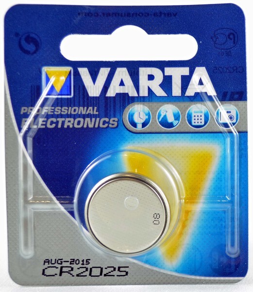Varta CR2025 3V Lithium Coin Cell Blister of 1