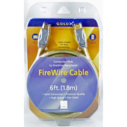 GoldX GX1394AA-06 6FT 6 PIN M TO 6 PIN M