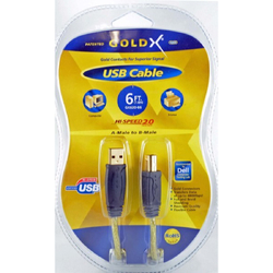 GoldX GX620-06 HI SPEED 6FT A MALE TO B MALE