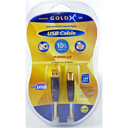 GoldX GX620-10 HI SPEED 10FT A MALE TO B MALE