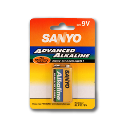 SANYO 9V ALKALINE BATTERY