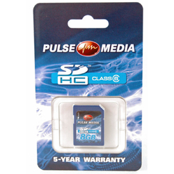 Pulse Media SD Class 6 8GB HC 