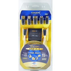 GoldX GXQU15 15FT USB 5 IN 1 CABLE