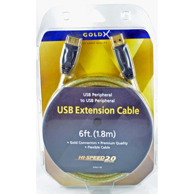 Gold X HI SPEED 6FT A MALE TO A FEMALE USB 2.0