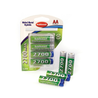 Hahnel  AA 4pk 2700mah NiMH Batteries