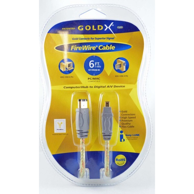 GoldX 6FT 6PIN MALE TO 4 PIN MALE