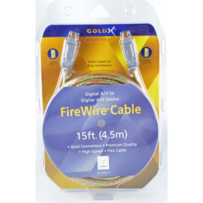 GoldX GX1394BB-15 15FTFIREWIRE 4 PIN M TO 4 PIN M