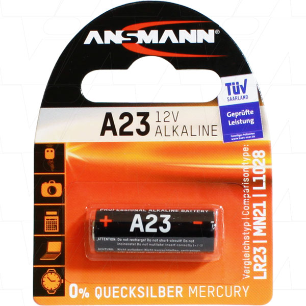 BAT012 Alkaline 12V Battery Replaces A21 A23 E23A EL12 GP23A K23A