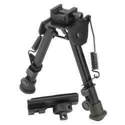 DINGO Gear Bipod Foldable Alum., Picatinny, Height 6.30-7.68" (16-19.5 cm)