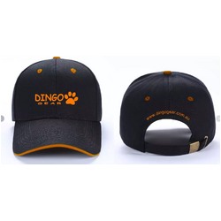 DINGO Cap 54-60cm Black Orange