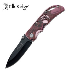 Elk Ridge ER-134PC Folding Knife Purple and Pink