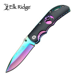 Elk Ridge ER-134RB Folding Knife Rainbow
