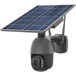 GERBER PTZ 4G Black Security Camera Solar