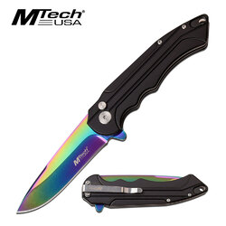 Mtech USA MT-1022OR Manual Fold Knife Rainbow