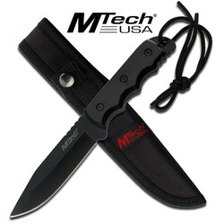 MTech USA MT-20-35BK Fixed Blade Knife Black 8" Overall