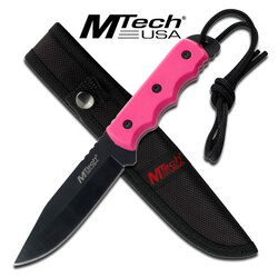 MTech USA MT-20-35PK Fixed Blade Knife Pink 8" Overall