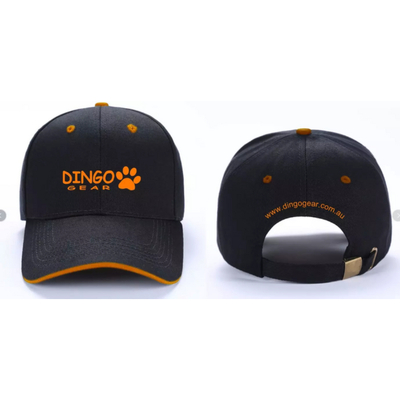 DINGO Gear Cap 54-60cm Black Orange