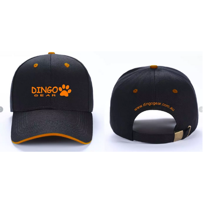 DINGO Gear Cap 54-60cm Black Orange