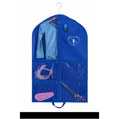 Dancer@Heart Performance Garment Bag in Royal Blue with 5 Extra Pockets, Pack of 3