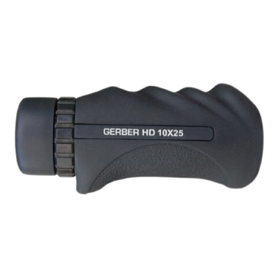 GERBER HD 10x25 Silver Monocular - Compact Waterproof BAK4 Optics