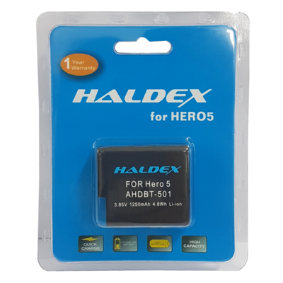 Haldex replacement GoPro Hero5 Battery AHDBT-501