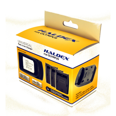Haldex 700 Series USB-C PD For Olympus Kit with BLN-1, BLS-5 (BLS-1) and BLH-1 inc Car Adaptor AND A/C Adaptor