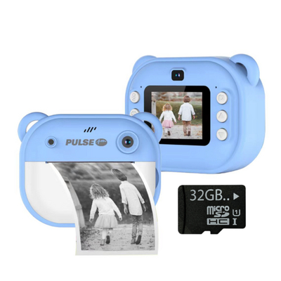 PULSE Instant Thermal Print Digital Camera Blue